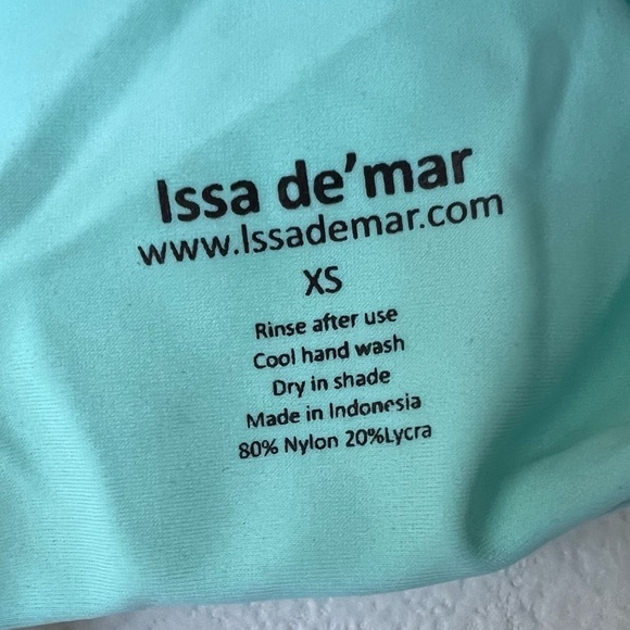 Issa de Mar Blue High Neck Bikini Top - Picture 4 of 4